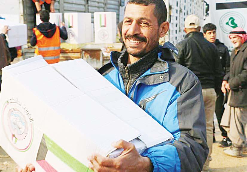 1,200 food packs delivered to Iraqis KRCS calls for int l coordination for better humanitarian services KUWAIT CITY, Jan 15, (KUNA): Chairman of the Kuwait Red Crescent Society (KRCS) Dr Hilal