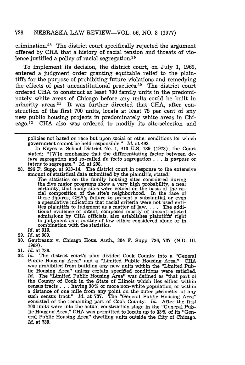 728 NEBRASKA LAW REVIEW-VOL. 56, NO. 3 (1977) crimination.