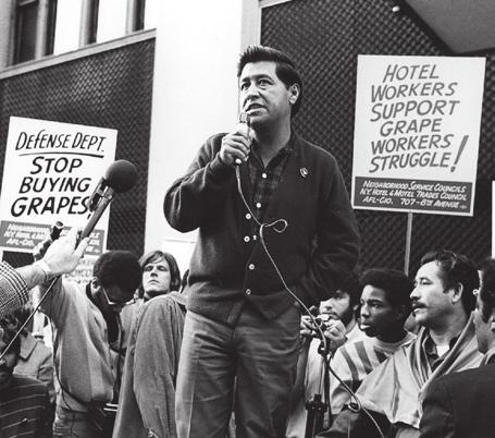 Extending Civil Rights Civil rights protections were extended to Hispanic workers through the efforts of activists like César Chávez (left).