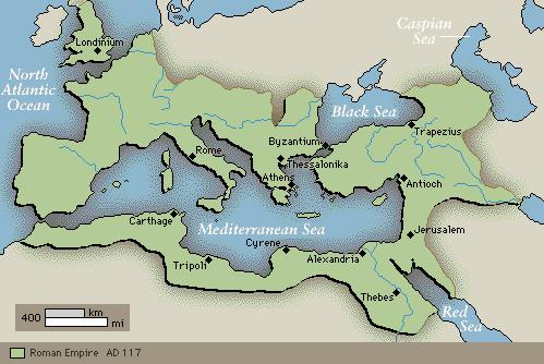 Mare Nostrum After Augustus, the Roman Empire continued to grow to the point that it surrounded the Mediterranean Romans called the Mediterranean mare