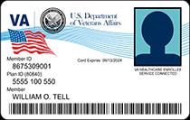 States Department of State. A Veterans ID card issued by the United States Department of Veterans Affairs.