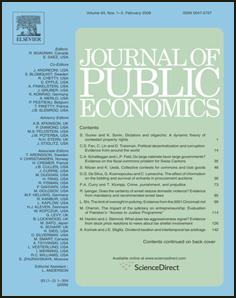 PUBEC-03564; No of Pages 10 Journal of Public Economics xxx (2015) xxx xxx Contents lists available at ScienceDirect Journal of Public Economics journal homepage: www.elsevier.
