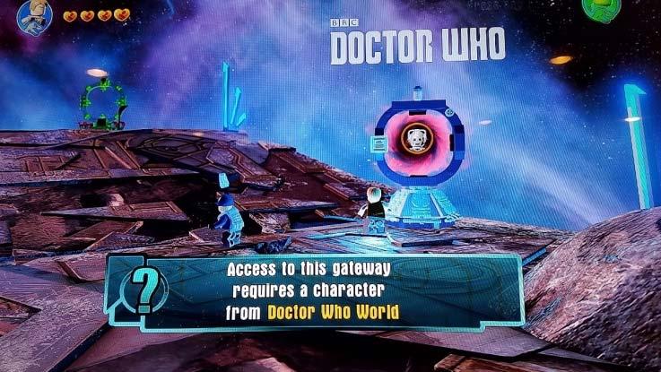 when the figure with the token is set on the gaming machine (i.e., when the character with Doctor Who's token is placed on the gaming machine (bottom left), Doctor Who is represented in the game).