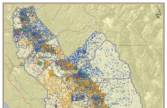 Map 2: Racial and Ethnic Distribution, San Joaquin Valley, 2005-2009 The San Joaquin Valley, located in the Central Valley of California, is home to San Joaquin, Stanislaus, Merced, Madera,