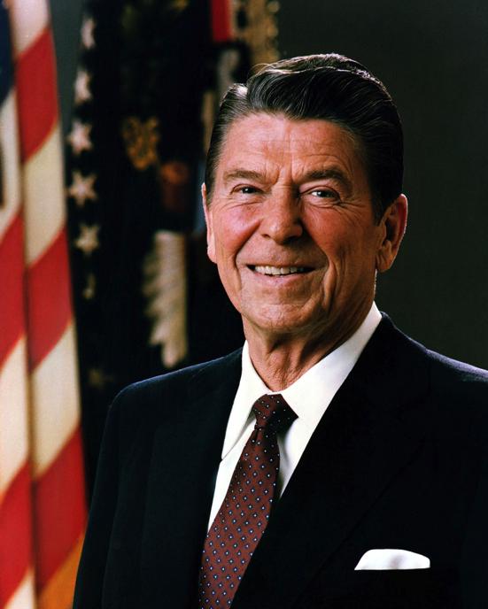 Ronald Reagan US President from