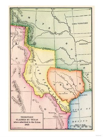 Area that Texas Claimed Texans claimed that the Rio Grande formed not only