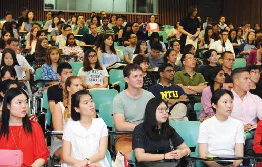New MSc students at their orientation programme, 21 July instance, the QS World Grad School Tours in Jakarta, Manila, Hanoi, Kuala Lumpur and London; the OCSC International Education Expo in