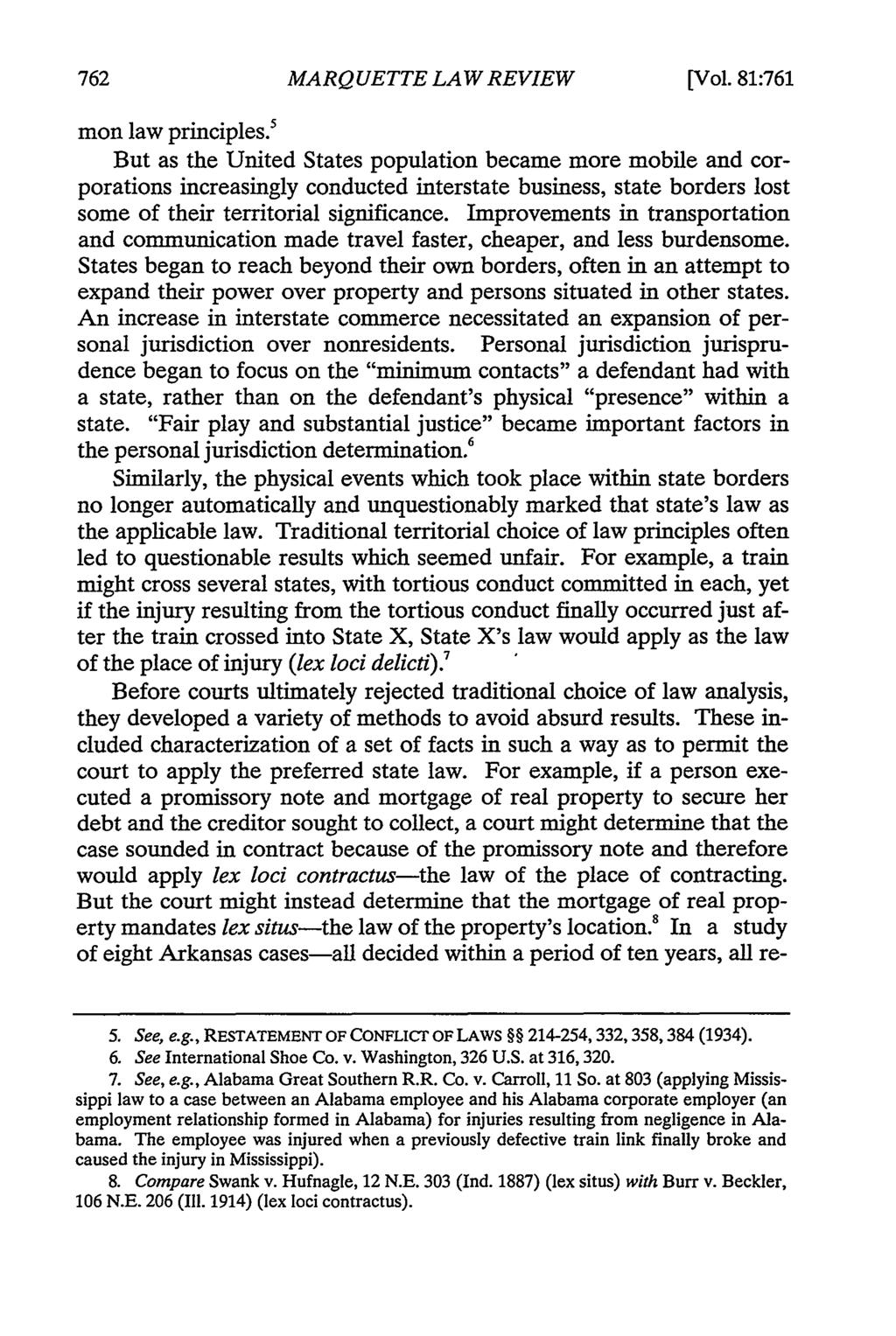 MARQUETTE LAW REVIEW [Vol. 81:761 mon law principles.