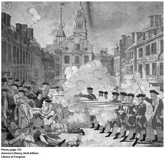 Boston Massacre North convinced Parliament to repeal Townshend taxes colonists forced Parliament to give in TWICE!