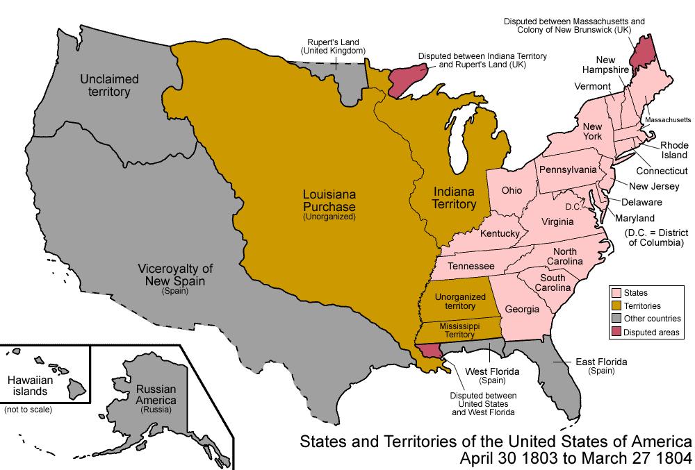 The Louisiana Purchase, 1803 Why did Napoleon lose interest in America?