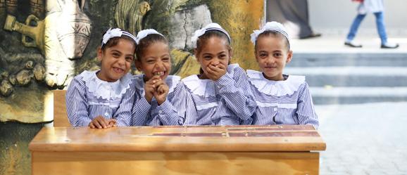 WITH EU SUPPORT, UNRWA PROVIDES Quality Education for Half a Million Children Improved Living Conditions for the Poorest Every day, approximately 500,000 children receive an education in nearly 700