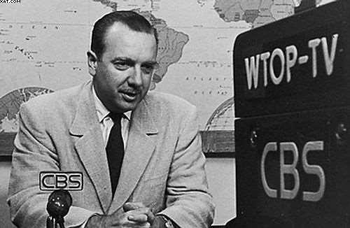 At left Legendary CBS news anchor Walter Cronkite He