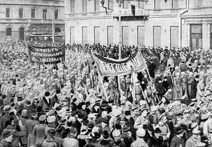 March 1917 The workers go on strike demanding bread The military is called in to restore