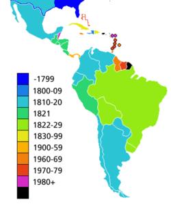 Results of Latin American Revolutions By 1830 many of the Spanish and European colonies had gained independence According