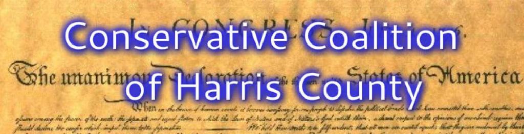 Questions for Candidates for US Congress Offices from the Conservative Coalition of Harris County Our questionnaire is designed to give the candidate space to indicate their reasons and opinions