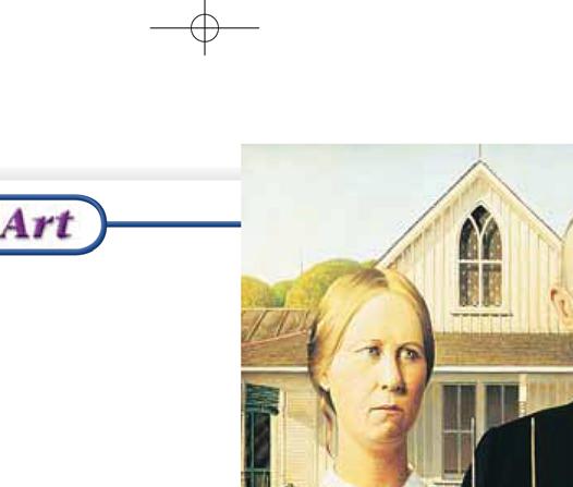 History Through AMERICAN GOTHIC (1930) Grant Wood s 1930 painting, American Gothic, became one of the most famous portrayals of life in the Midwest during the Great Depression.