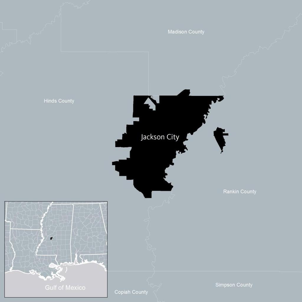 An Equity Profile of Jackson PolicyLink and PERE 13 Introduction Geography This profile describes demographic, economic, and health conditions in the city of Jackson, portrayed in black on the map to
