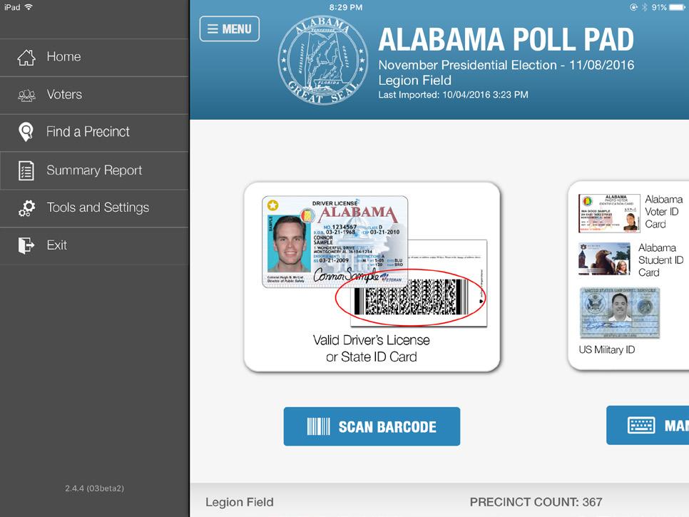 FIND A PRECINCT 11 Precinct Button If voter is still not