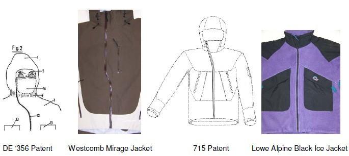 The district court found that those differences became important when considering the prior art, which included a German patent and a Lowe Alpine jacket. Id.