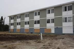 Economic Slowdown Apartments boarded up in Thompson Manitoba in 1979 when CMHC was the biggest landlord.