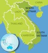 After the war, the Allies gave back SouthVietnam to the French, wile the North was left to the non-communist Chinese.