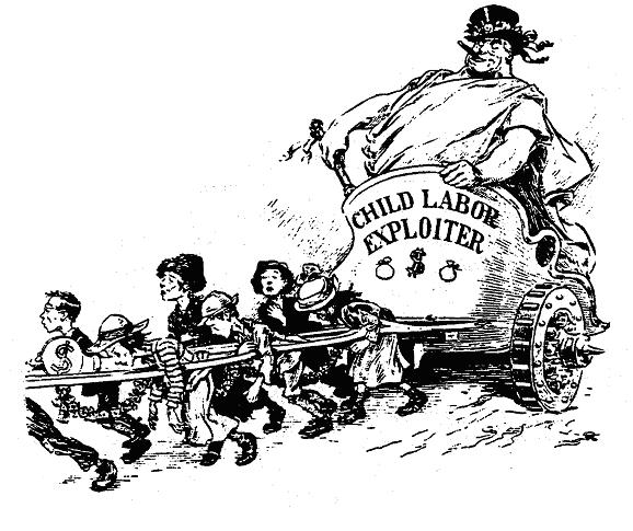 treatment of children used as child labor.