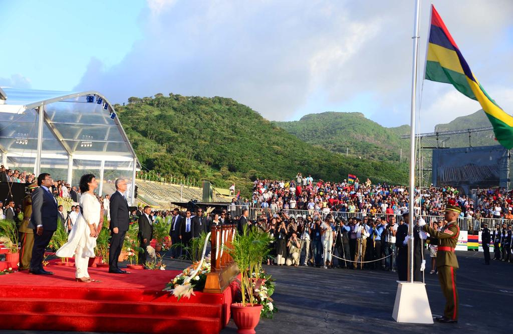 Mauritius celebrates a momentous and historic Golden Jubilee in patriotic fervour Mauritius marked, on 12, a momentous and historic day by celebrating its 50th anniversary of Independence and the