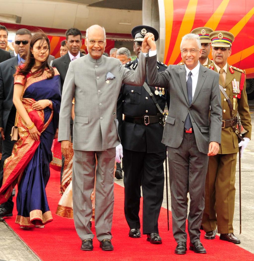 Indian President s State Visit - Highlights Moreover, Mr Kovind received, during courtesy calls, the Chief Justice of Mauritius, the Speaker of the National Assembly, and the Leader of the Opposition.