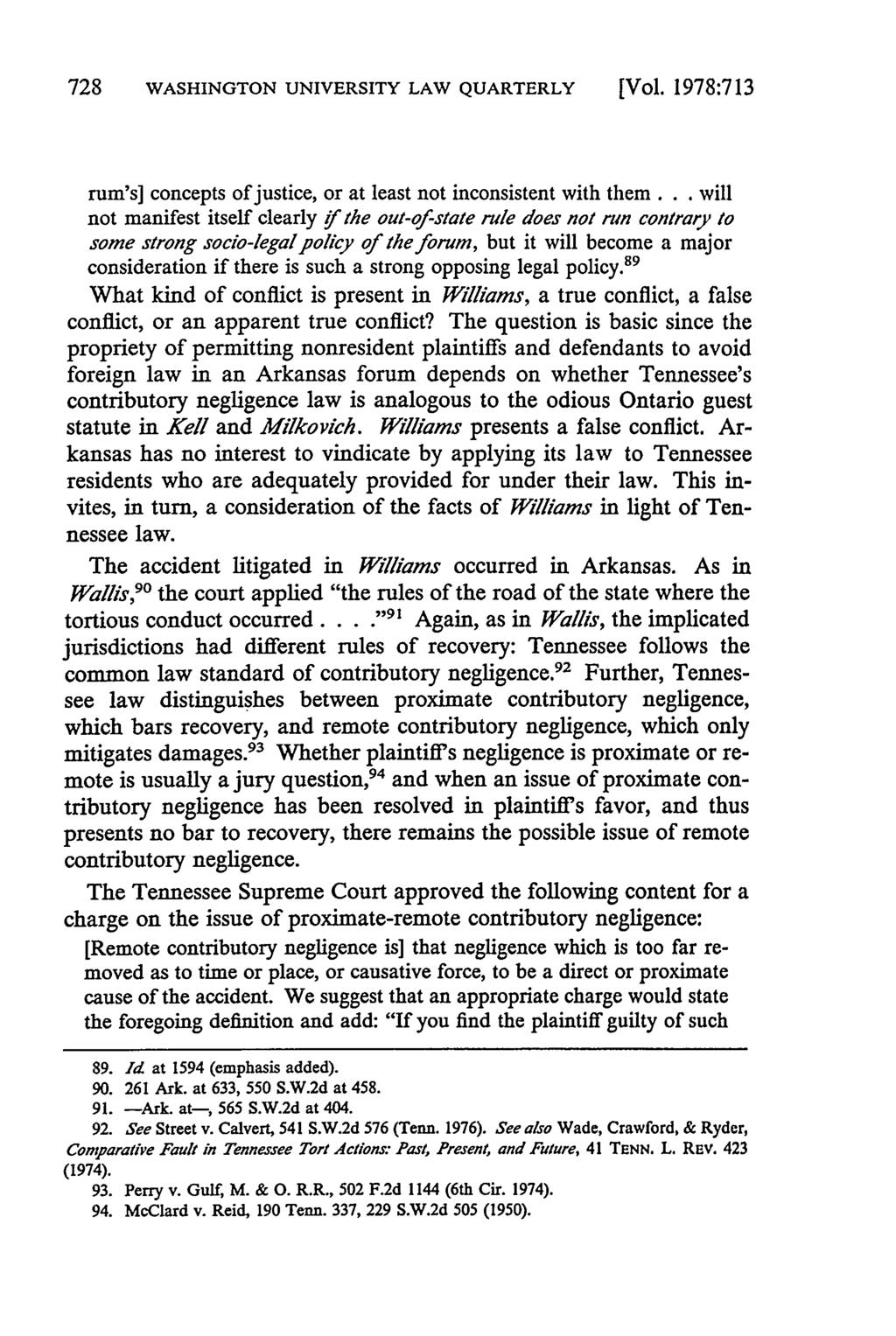 728 WASHINGTON UNIVERSITY LAW QUARTERLY [Vol. 1978:713 rum's] concepts of justice, or at least not inconsistent with them.
