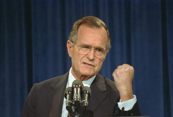 George H.W. Bush Presidency 1989-1993 Bush served as Vice President for 2 terms under Reagan.