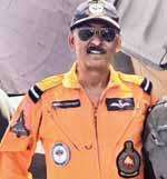 Chauhan left early in a Jaguar Fighter Jet from Jamnagar airbase and flew through Bay of Kutch before the site along with their cows the fighter plane crashed at witness the incident.