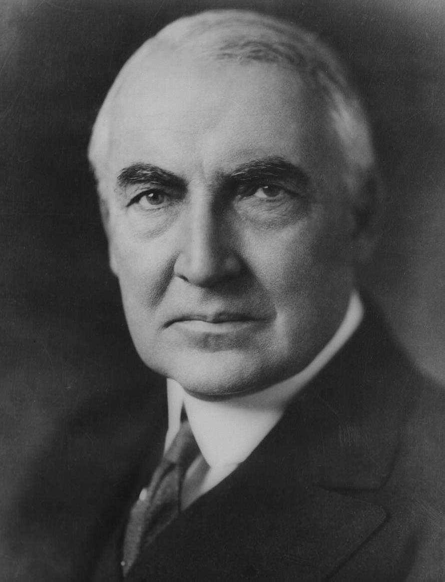 President Warren G Harding Less government in business and more business in
