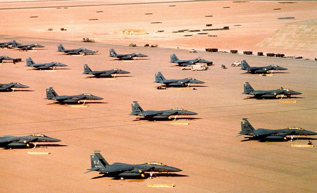 Operation Desert Shield (August 90 - Janurary 91) - UN gave Bush permission to build an