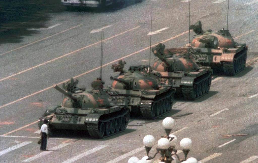 Tiananmen Square - Gorbachev visits China in 89 millions of Chinese college students inspired to peacefully protest communism in Tiananmen Square, Beijing -