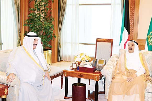 Khaled Al- Saeedi Audiences of His Highness the Amir His Highness the Amir Sheikh Sabah Al-Ahmad Al-Jaber Al-Sabah received on Tuesday at Seif Palace His Highness Sheikh Nasser Al-Mohammad Al- Ahmad