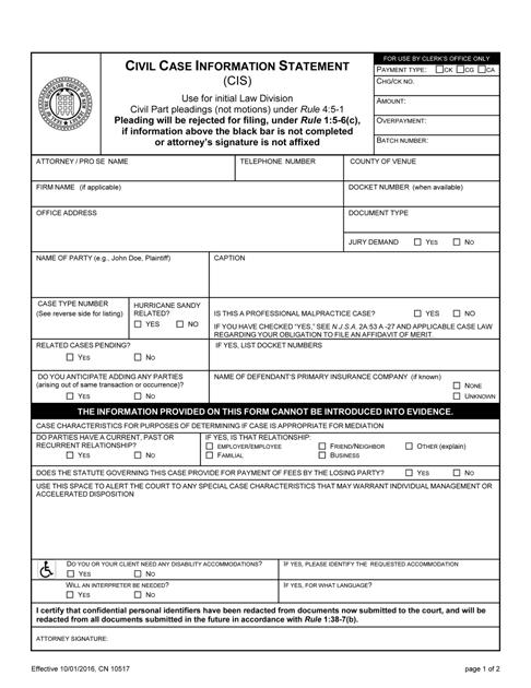 F - PRACTICE FORMS APPENDIX F. NEW JERSEY JUDICIARY APPELLATE PRACTICE FORMS 1.