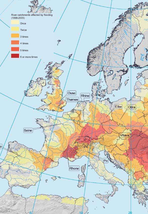 1. Background: Floods in Europe Jos van Alphen 3 Between 1998-2002: 100 major floods