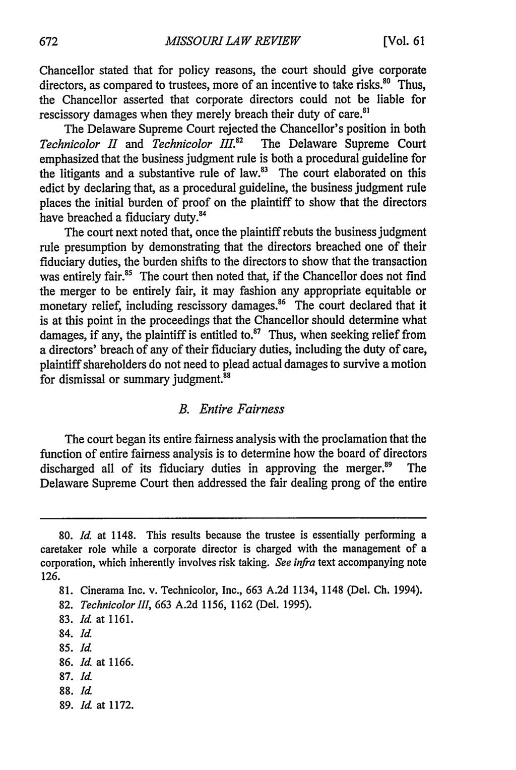 Missouri Law Review, Vol. 61, Iss. 3 [1996], Art. 6 MISSOURI LAW REVIEW [Vol.
