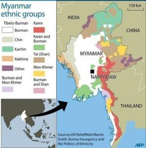 Rich Ethnic Diversity Officially 135 different ethnic nationals living in the country Barmar by far the largest; other ethnic nationals include Shan (9% of the population), Kayin (7%), Mon,