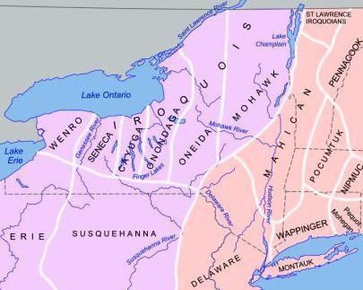In New York, the Iroquois Confederacy was able to make treaties with both the French and the English and remained mostly independent from Europeans.