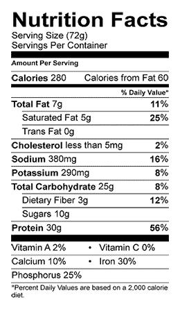 12. Similarly, Defendant s Protein Bar product label states plainly that it fortified with 30 grams of protein on the front of the packaging and