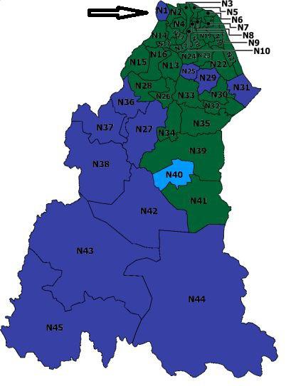 92 Figure 1. Electoral constituencies in the State of Kelantan *Note: N1 is a codename for Pengkalan Kubor state constituency (DUN).