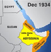 The Abyssinia Crisis 1935-1936 Background Information and context: In the early 1930's Italy's population was growing steadily.