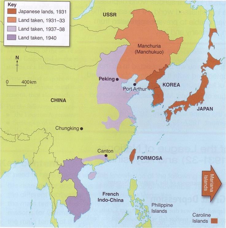 Japan Seeks an Empire Militarists Take Control of Japan Military leaders take control of country; want to solve economic problems through foreign expansion Japan Invades Manchuria Japan has