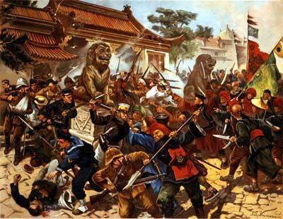 Boxer Rebellion OPEN DOOR IN CHINA Anti-foreign sentiment in China Harmonious Righteous Fists ( Boxers ) killed thousands of