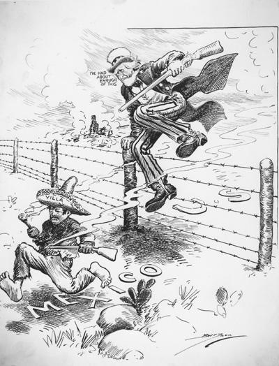 MORAL DIPLOMACY 1916:Pancho Villa, Robin Hood folk hero to poor in northern Mexico Murdered 16 U.S.