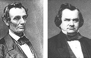 Lincoln challenged Douglas to a series of debates. A political debate was held between the two candidates to get more attention on the issues. In his debates, Lincoln called to end slavery.