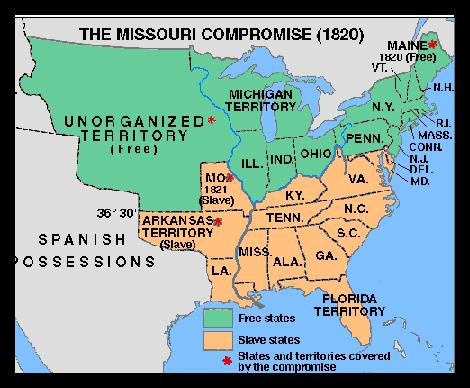 New States carved out of the Louisiana Purchase Louisiana was the first state to join the Union (or United States) as a slave state. Missouri then asked to join the Union as a slave state.