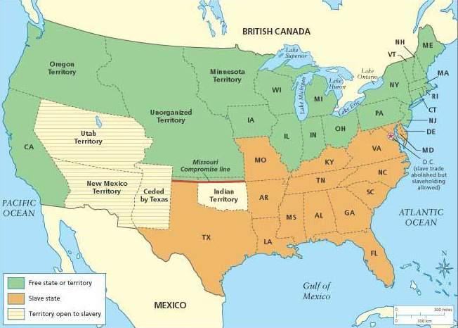 (2) organization of New Mexico and Utah as territories with popular sovereignty The residents of the Utah and the New Mexico territories