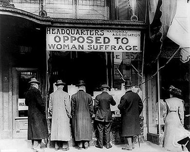 618 Chapter 21 Leading the Way: The Progressive Movement, 1890-1920 DEFINING "AMERICAN" The Anti-Suffragist Movement The early suffragists may have believed that the right to vote was a universal